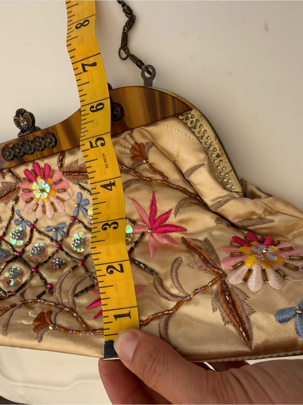 Victorian style beaded purse